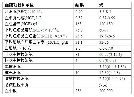 血常规检查